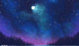 动漫夜空壁纸,夜空壁纸下的梦幻世界
